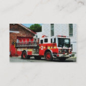 Motor vor der Feuerstelle Visitenkarte (Rückseite)