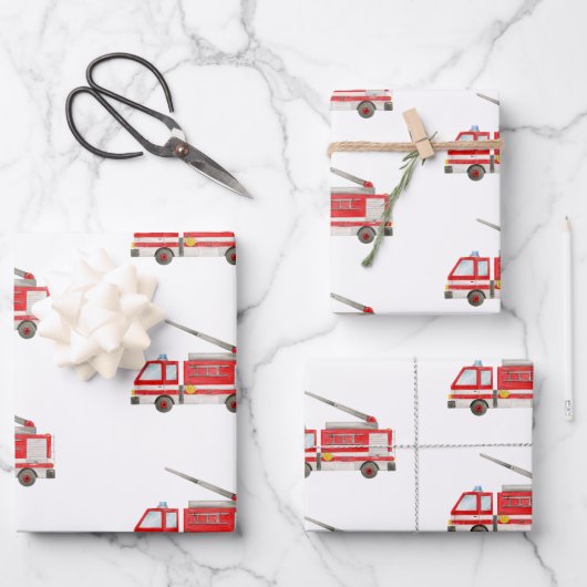 Motor-Wrapping-Papier für LKW Geschenkpapier Set (Vorderseite)