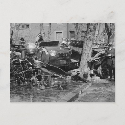 Motor Wreck, 1922 Postkarte (Vorderseite)