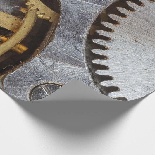 Motor-Zahnradgetriebe Geschenkpapier (Ecke)