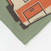 Motor Zuhause Camp Abenteuer Muster Fleecedecke (Ecke)