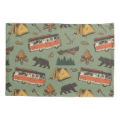 Motor Zuhause Camp Abenteuer Muster Kissenbezug (Rückseite-Links)