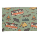 Motor Zuhause Camp Abenteuer Muster Kissenbezug (Vorderseite-Rechts)