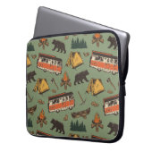 Motor Zuhause Camp Abenteuer Muster Laptopschutzhülle (Vorderseite Links)