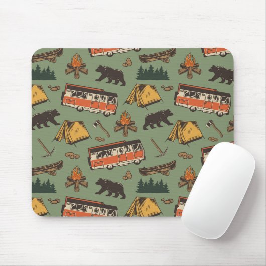 Motor Zuhause Camp Abenteuer Muster Mousepad (Mit Mouse)