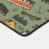 Motor Zuhause Camp Abenteuer Muster Schreibtischunterlage (Ecke)