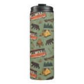 Motor Zuhause Camp Abenteuer Muster Thermosbecher (Vorderseite)