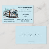 Motor-Zuhause RV Visitenkarte (Vorne/Hinten)
