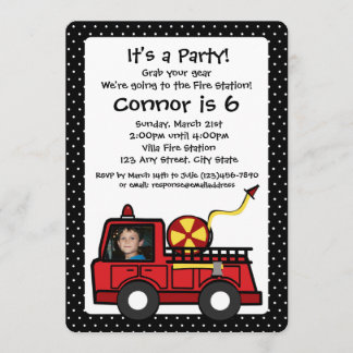 Motor zum Geburtstag mit Foto Einladung