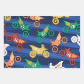 Motorama Dirt Bikes Geschenkpapier Set (Vorderseite)