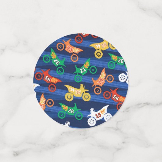 Motorama Dirt Bikes Konfetti (Klein Vorderseite)