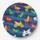 Motorama Dirt Bikes Pappteller (Vorderseite)