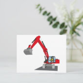 Motorbagger Postkarte (Stehend Vorderseite)