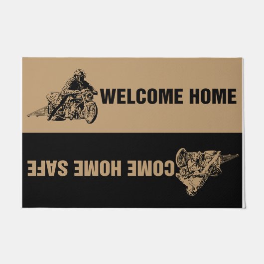 Motorbike doormat, Speed Lover Home Decor Fußmatte (Vorderseite)