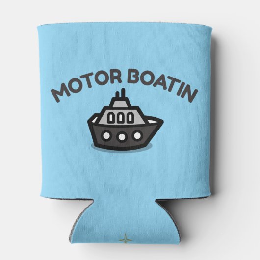 Motorboatin" | Funny Sarcastic Lake Life Dosenkühler (Rückseite)