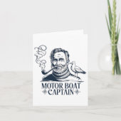 Motorboot Captain Men Women Chummy Pontoon Boatin Karte (Vorderseite)