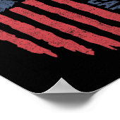 Motorboot Kapitän American Flag Pontoon Boot 4 Poster (Ecke)