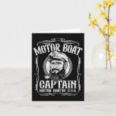 Motorboot Kapitän Funny Pontoon Boot Motor Bootmot Karte (Gelbe Blume)