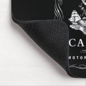 Motorboot Kapitän Funny Pontoon Boot Motor Bootmot Mousepad (Ecke)