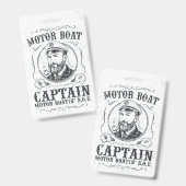 Motorboot Kapitän Lustig Pontoon Bootfahren Ausweis (Vorder- & Rückseite)