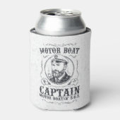 Motorboot Kapitän Lustig Pontoon Bootfahren Dosenkühler (Kanne Vorderseite)
