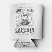 Motorboot Kapitän Lustig Pontoon Bootfahren Dosenkühler (Vorderseite)