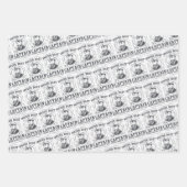 Motorboot Kapitän Lustig Pontoon Bootfahren Geschenkpapier Set (Vorderseite 3)