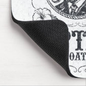 Motorboot Kapitän Lustig Pontoon Bootfahren Mousepad (Ecke)