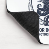 Motorboot Kapitän Männer Frauen Freundlich Pontoon Mousepad (Ecke)