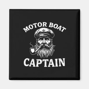 Motorboot Kapitän T-Shirt Sailin Magnet