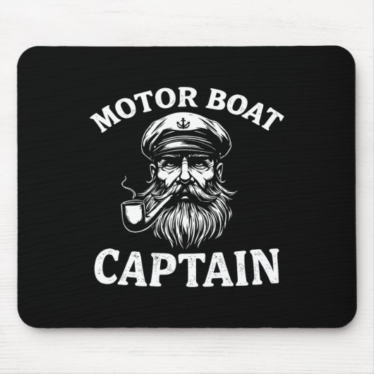 Motorboot Kapitän T-Shirt Sailin Mousepad (Vorne)