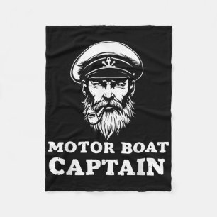 Motorboot Kapitän Tee Lustiges Boots-Outfit Segeln Fleecedecke