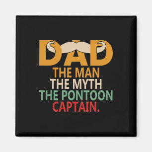 Motorboot Kapitän Vater Sail Pontoon Boot Segler Magnet