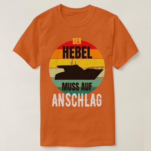 Motorboot Kapitn Sportboot Bootsfhrerschein T-Shirt (Design vorne)