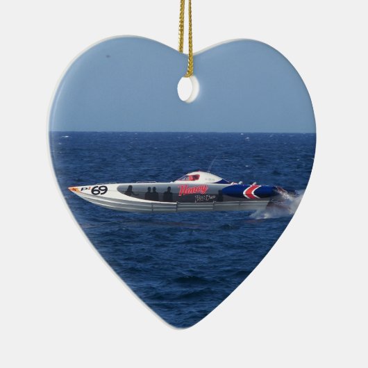 Motorboot Keramikornament (Rechts)