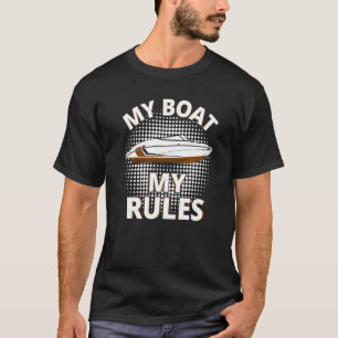 Motorboot Regatta Skipper Bootsbesitzer Kapitän Bo T-Shirt
