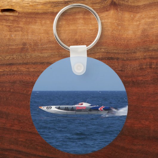 Motorboot Schlüsselanhänger (Vorderseite)