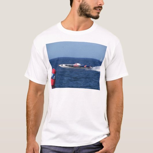 Motorboot T-Shirt (Vorderseite)