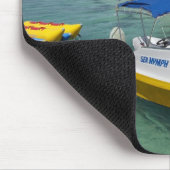 Motorboot und Bananenboot Mousepad (Ecke)