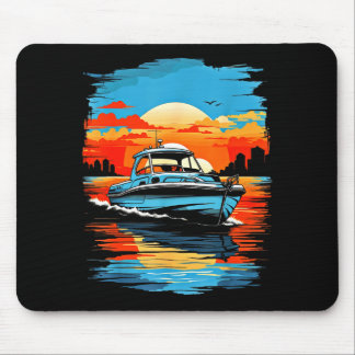 Motorboot Yacht Kreuzfahrt Sommer Bootfahren  Mousepad