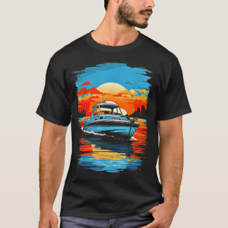 Motorboot-Yacht-Kreuzfahrt Sommerbootfahren  T-Shirt