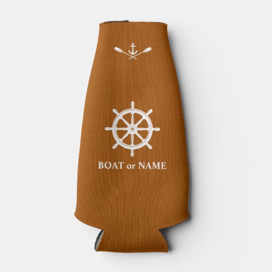 Motorbootanker Oars Name Rust Flaschenkühler (Vorderseite)