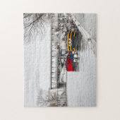 Motorboote in der Nähe von Pont Bir-Hakeim - Paris Puzzle (Vertikal)