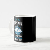 Motorbootfahren Ich bin der Captain-Hat Kaffeetasse (Vorderseite Links)