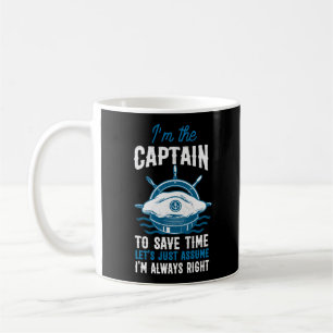 Motorbootfahren Ich bin der Captain-Hat Kaffeetasse