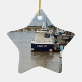 Motorbootfang 22 keramikornament