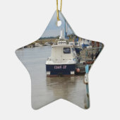 Motorbootfang 22 keramikornament (Links)