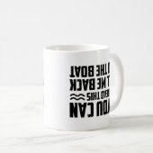 Motorbootführer wenn Sie das lesen können Kaffeetasse (VorderseiteRechts)