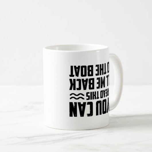 Motorbootführer wenn Sie das lesen können Kaffeetasse (VorderseiteRechts)