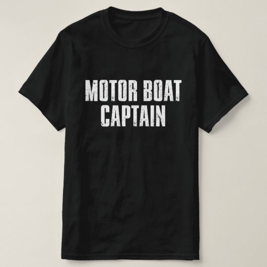 Motorbootkapitän Funny Retro T-Shirt (Design vorne)
